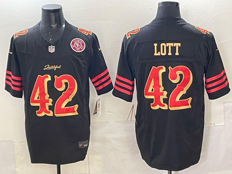 Men 2025 San Francisco 49ers #42 Lott black 5th generation Nike Limited NFL Jersey style 0016->women nfl jersey->Women Jersey